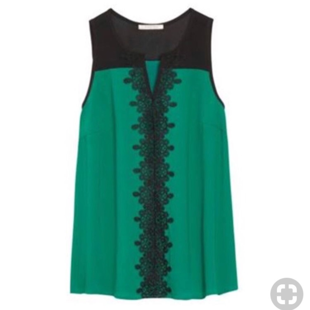 Sleeveless lace detail blouse, Stitch Fix
